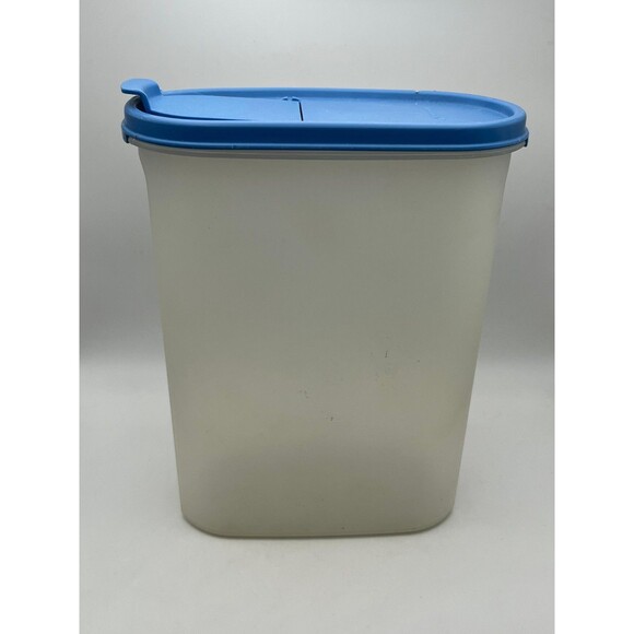 Vintage Tupperware #1614-7 Modular Mates #4 9 3/4 Cup Container Blue Lid 1617-16 - Picture 6 of 6